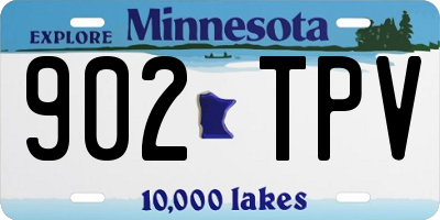 MN license plate 902TPV