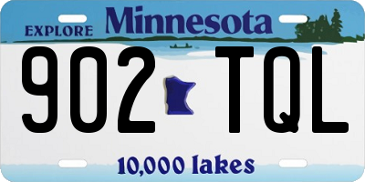 MN license plate 902TQL