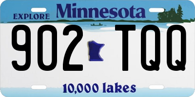 MN license plate 902TQQ