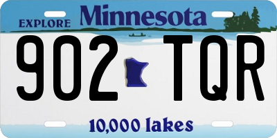 MN license plate 902TQR