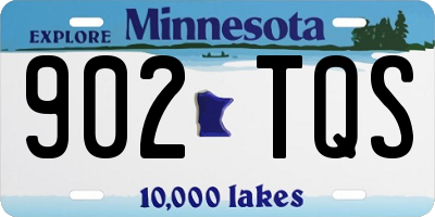 MN license plate 902TQS