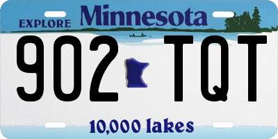 MN license plate 902TQT