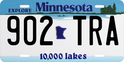 MN license plate 902TRA