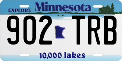 MN license plate 902TRB
