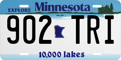 MN license plate 902TRI