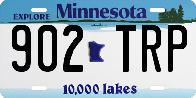 MN license plate 902TRP