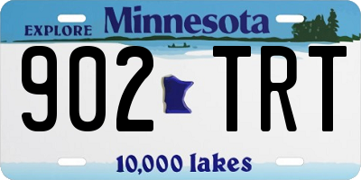 MN license plate 902TRT