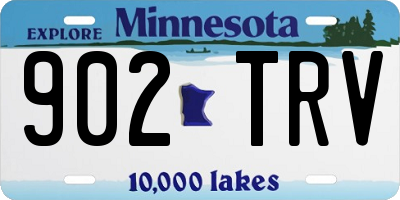 MN license plate 902TRV