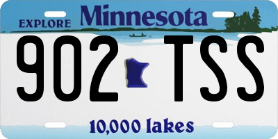 MN license plate 902TSS
