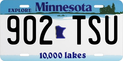 MN license plate 902TSU
