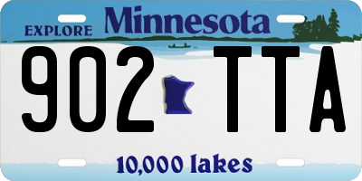 MN license plate 902TTA