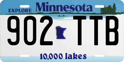 MN license plate 902TTB