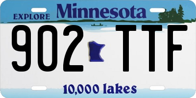 MN license plate 902TTF