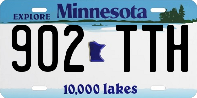 MN license plate 902TTH