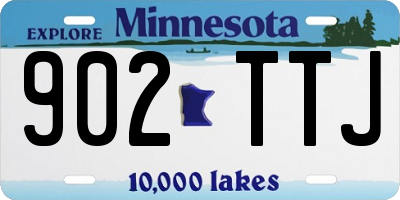 MN license plate 902TTJ