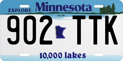 MN license plate 902TTK
