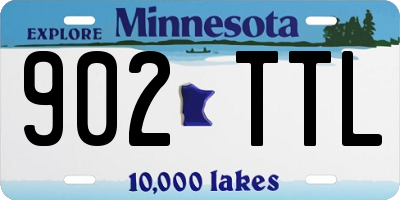 MN license plate 902TTL