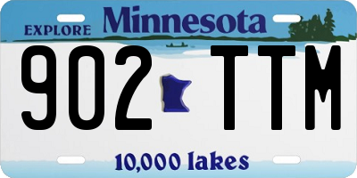 MN license plate 902TTM