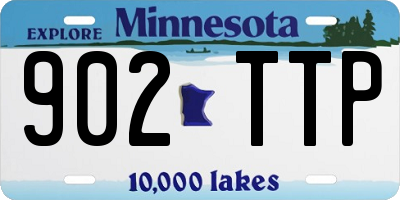 MN license plate 902TTP
