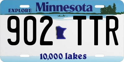 MN license plate 902TTR