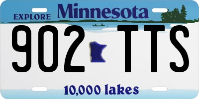 MN license plate 902TTS