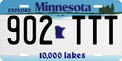 MN license plate 902TTT
