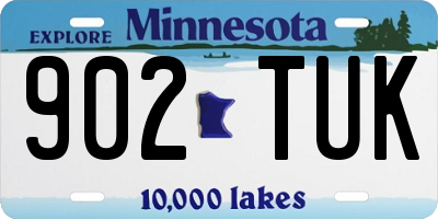 MN license plate 902TUK