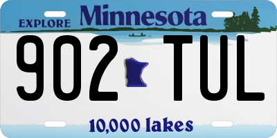 MN license plate 902TUL