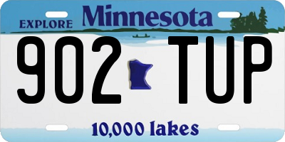 MN license plate 902TUP