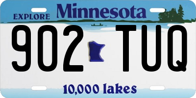 MN license plate 902TUQ