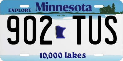 MN license plate 902TUS
