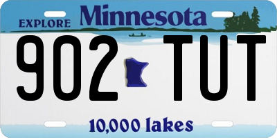 MN license plate 902TUT