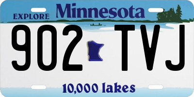 MN license plate 902TVJ