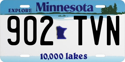 MN license plate 902TVN