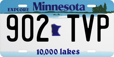 MN license plate 902TVP