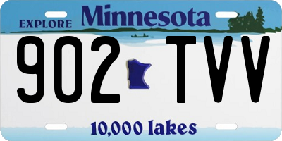 MN license plate 902TVV