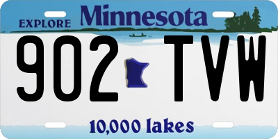MN license plate 902TVW