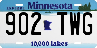 MN license plate 902TWG