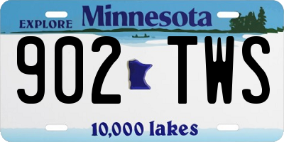 MN license plate 902TWS