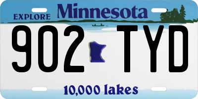 MN license plate 902TYD