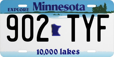 MN license plate 902TYF