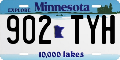 MN license plate 902TYH