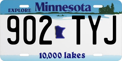 MN license plate 902TYJ