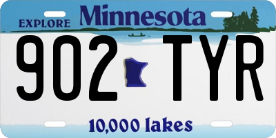 MN license plate 902TYR