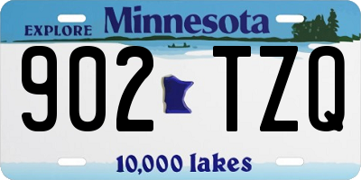 MN license plate 902TZQ