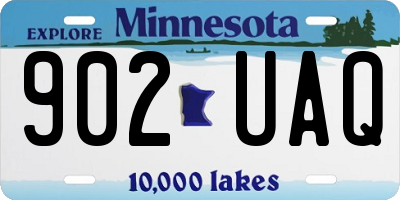 MN license plate 902UAQ