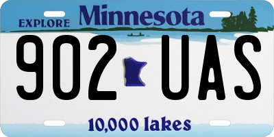 MN license plate 902UAS