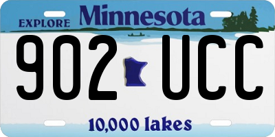 MN license plate 902UCC