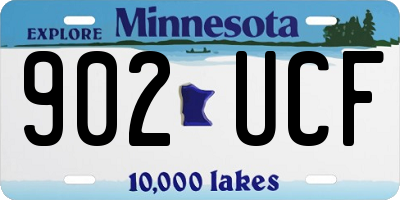 MN license plate 902UCF