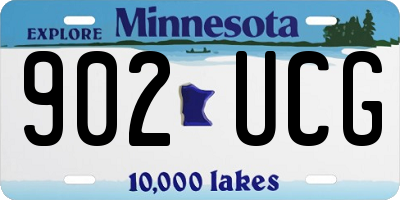 MN license plate 902UCG
